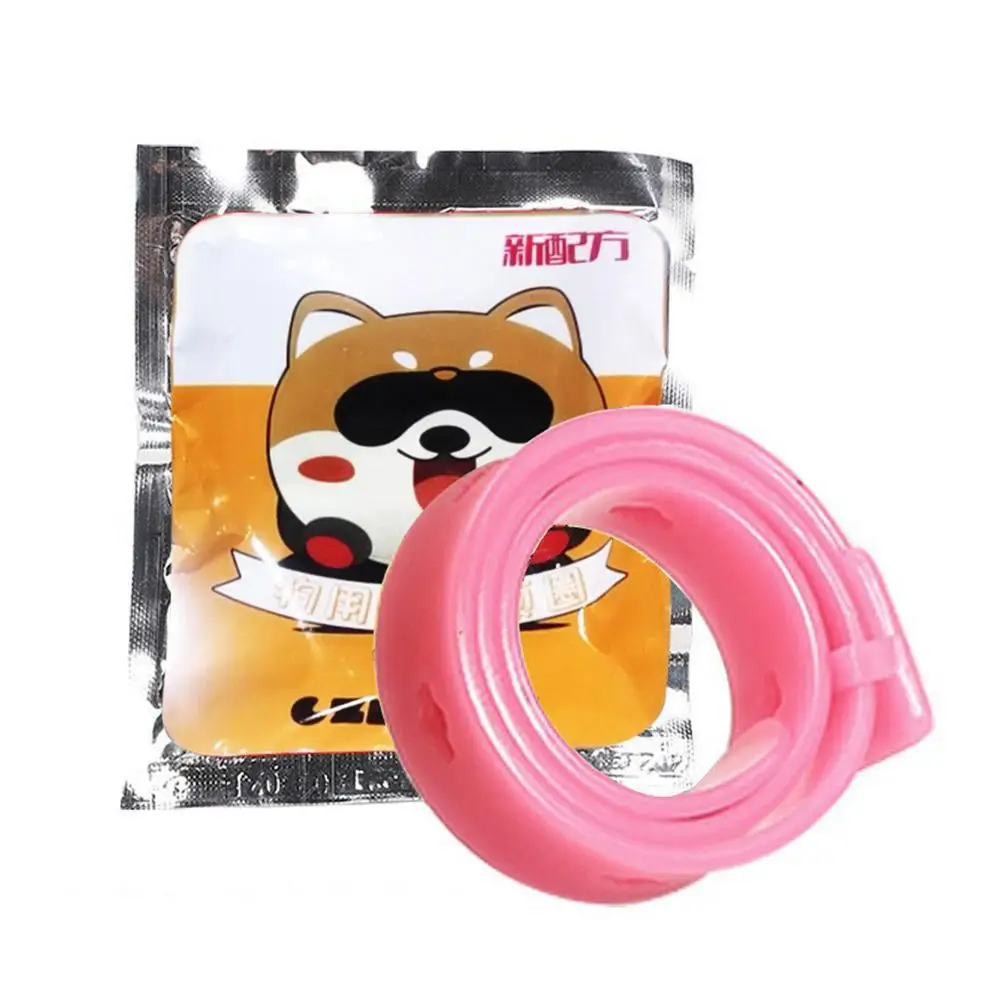 Pet Essential Oil Collar Safe Natural Anti Flea Mite Insecticide Lice Tools Pet Protection Collar Mosquito Dogs Cats Adjust Y3M6