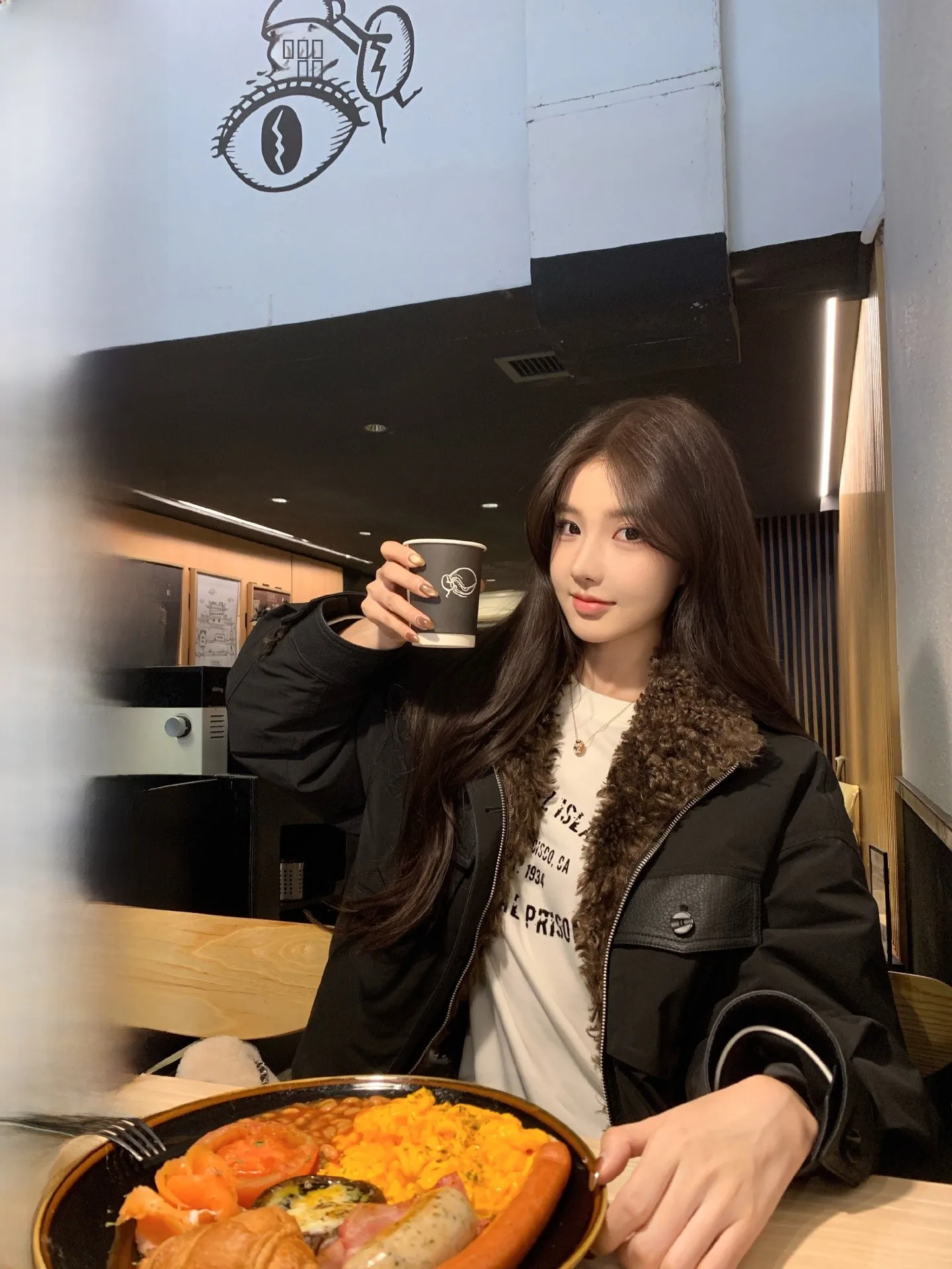 

Женская теплая куртка OKMAOP из овечьей шерсти, свободного кроя, утепленная, осенне-зимняя, повседневная, универсальная верхняя одежда для города, с длинными рукавами