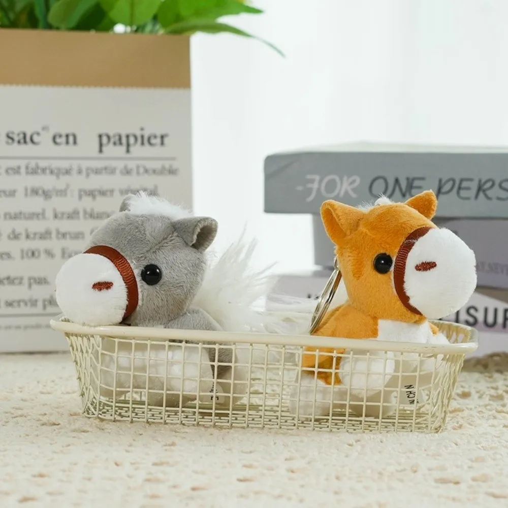 

Новый брелок-пони 8 см: мультяшный дизайн, милый стиль, мягкая фигурка пони, подвеска в виде лошади, подарок на Год Лошади по китайскому зодиаку