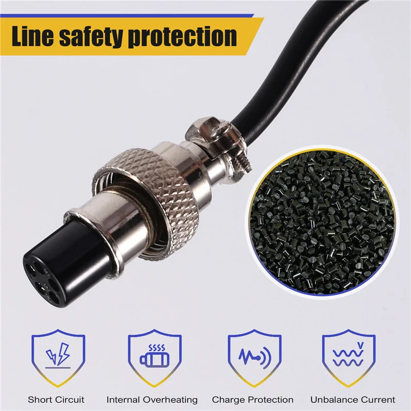 

ABUG-T12 Plug-In Handle Soldering Station Plug-In Replacement Handle 5 Pinhole Soldering Pen Assembly
