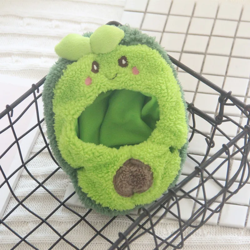 Cartoon Avocado Coat Doll Clothes, Kawaii Soft Plush Doll Clothes, Idol Doll Change Clothes Game,Fans, Girls Gifts, 20cm,10cm