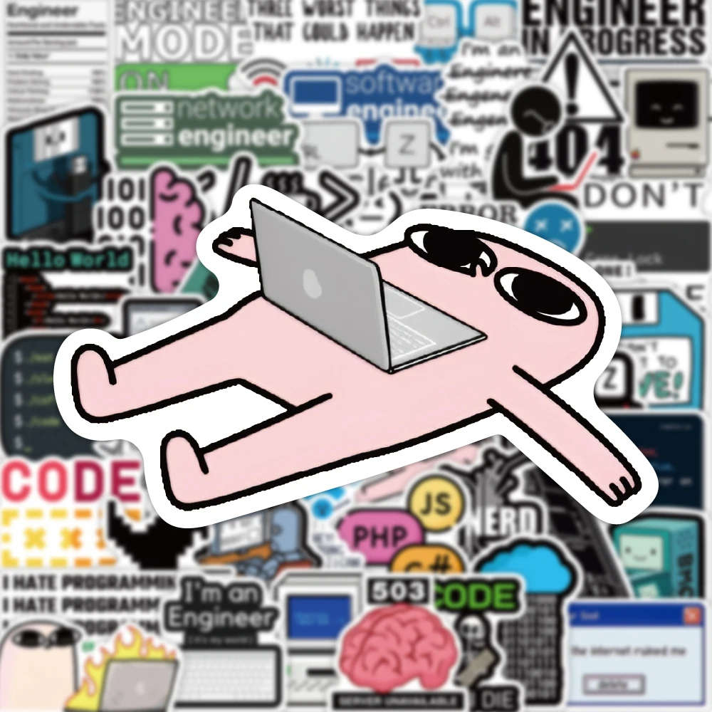 50PCS Funny Creative Program Ape MEME Sticker Artistic Ersonality CTRL+Z Gift Collection Decoration Cup Laptop Phone Case Gift