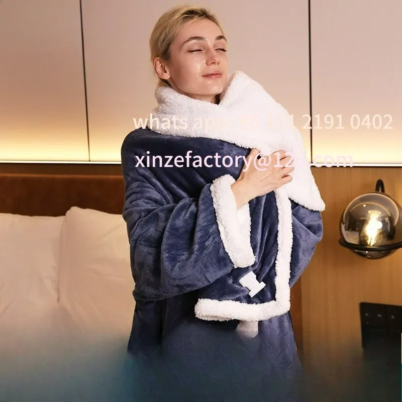 

Customizable Winter Electric Shawl Warm Blanket Belt Home Office Wearable Electric Blanket