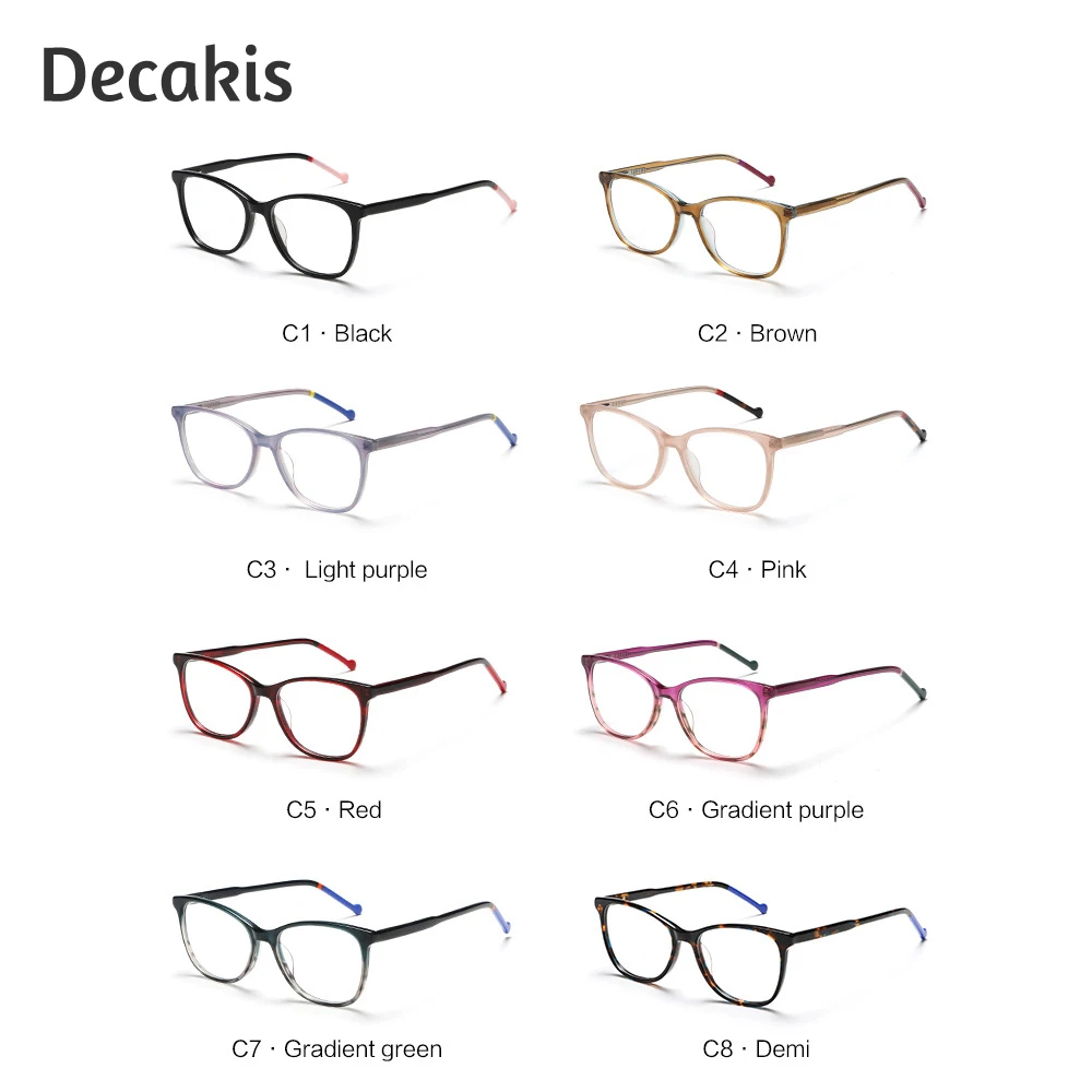 Femmes hommes rétro carré lunettes cadre clair lentille noir rose Temple Anti lumière bleue lunettes optiques pour la lecture de la mode