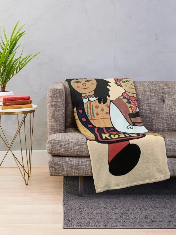 Rosie and Jim dolls Throw Blanket For Decorative Sofa Designers Decorative Beds funny gift Blankets