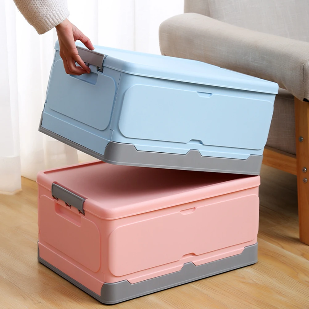 

Foldable Storage Box Pp Plastic Portable Case Home Office Bedroom Bathroom Dorm Room Organizer Book Cosmetics Container
