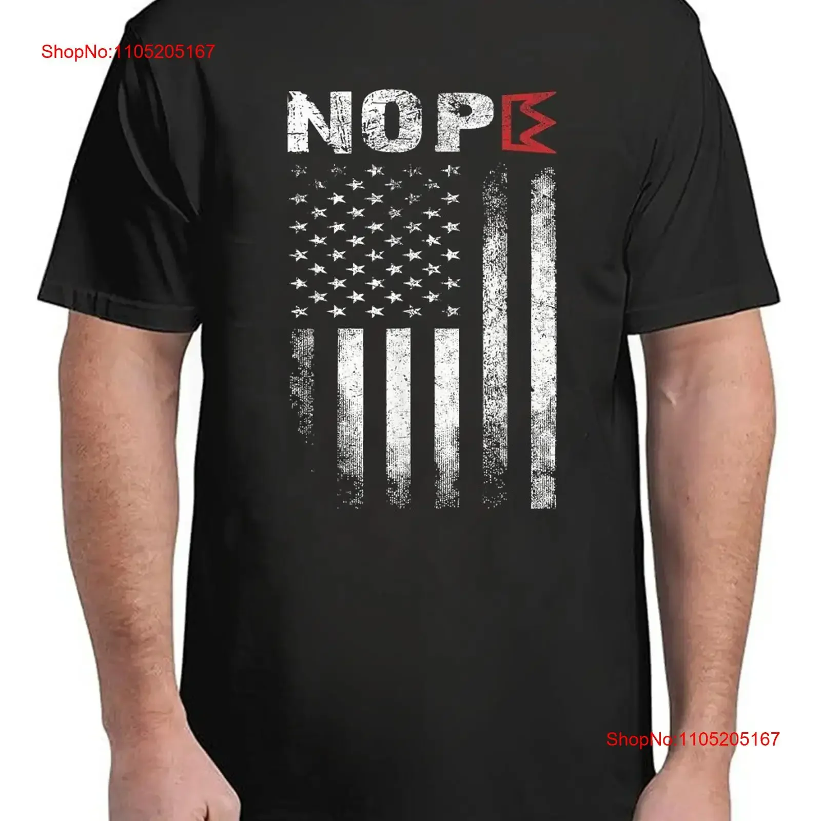 Retro No Kings Nope Protest Sign Horizontal Vintage Adult S 4XL T Shirt vintage Washed streetwear Breathable