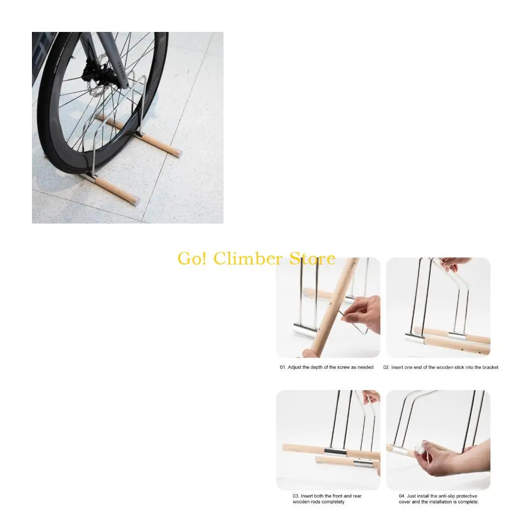 Q84C Home Bike Storage Rack with Metal Tube Body for Indoor Parking
