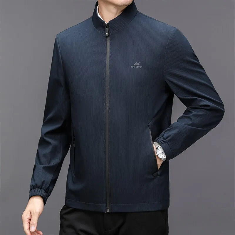 

Men's Casual Jacket Spring Autumn Winter Wear Polyester Fiber 100% Wear Resistant Multi Pocket Design Straight Hem