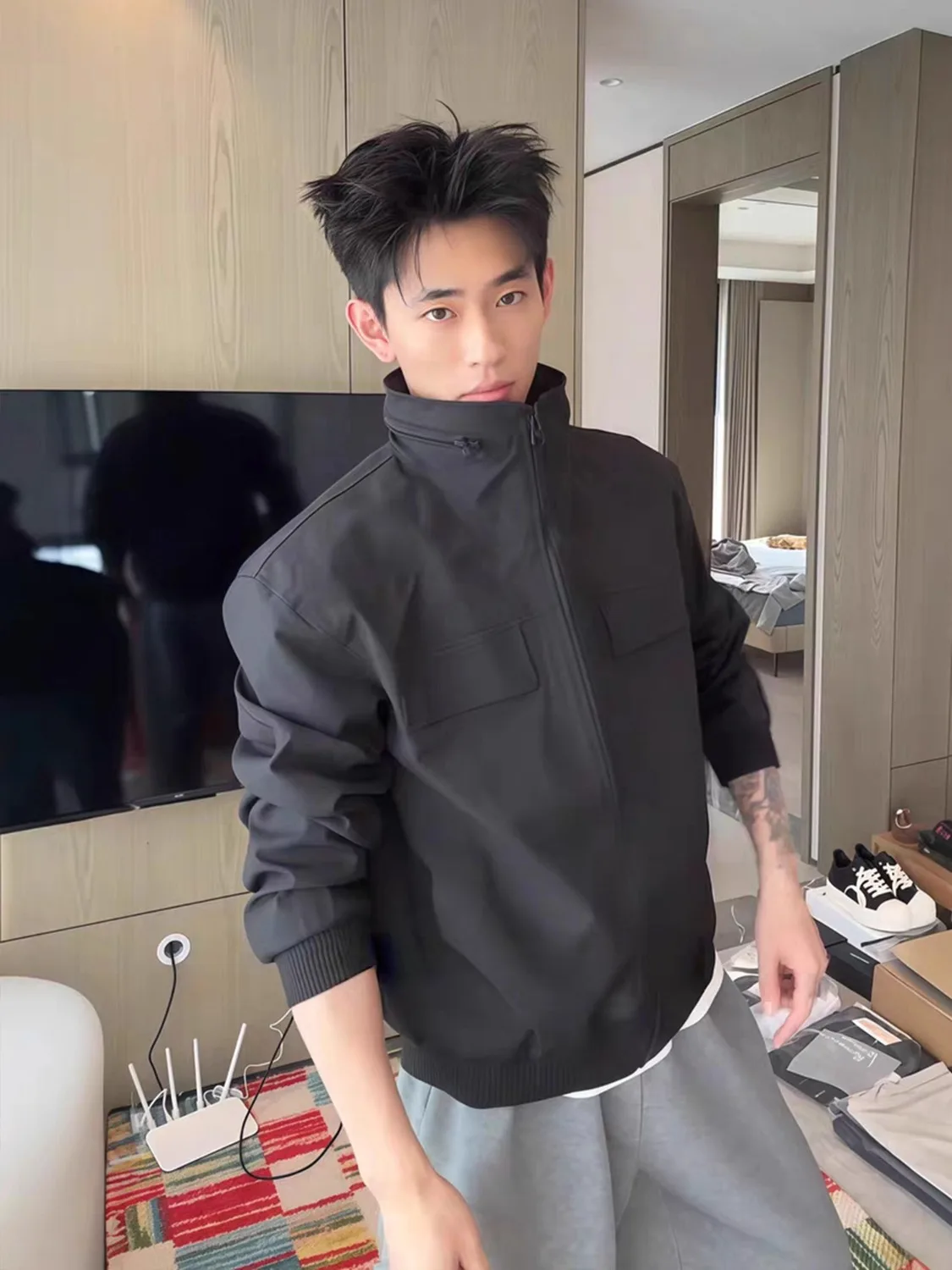 

Мужская куртка-рэнджер для весны и осени, износостойкая рабочая одежда, верхняя одежда премиум-класса, комфортная, с усиленными плечами