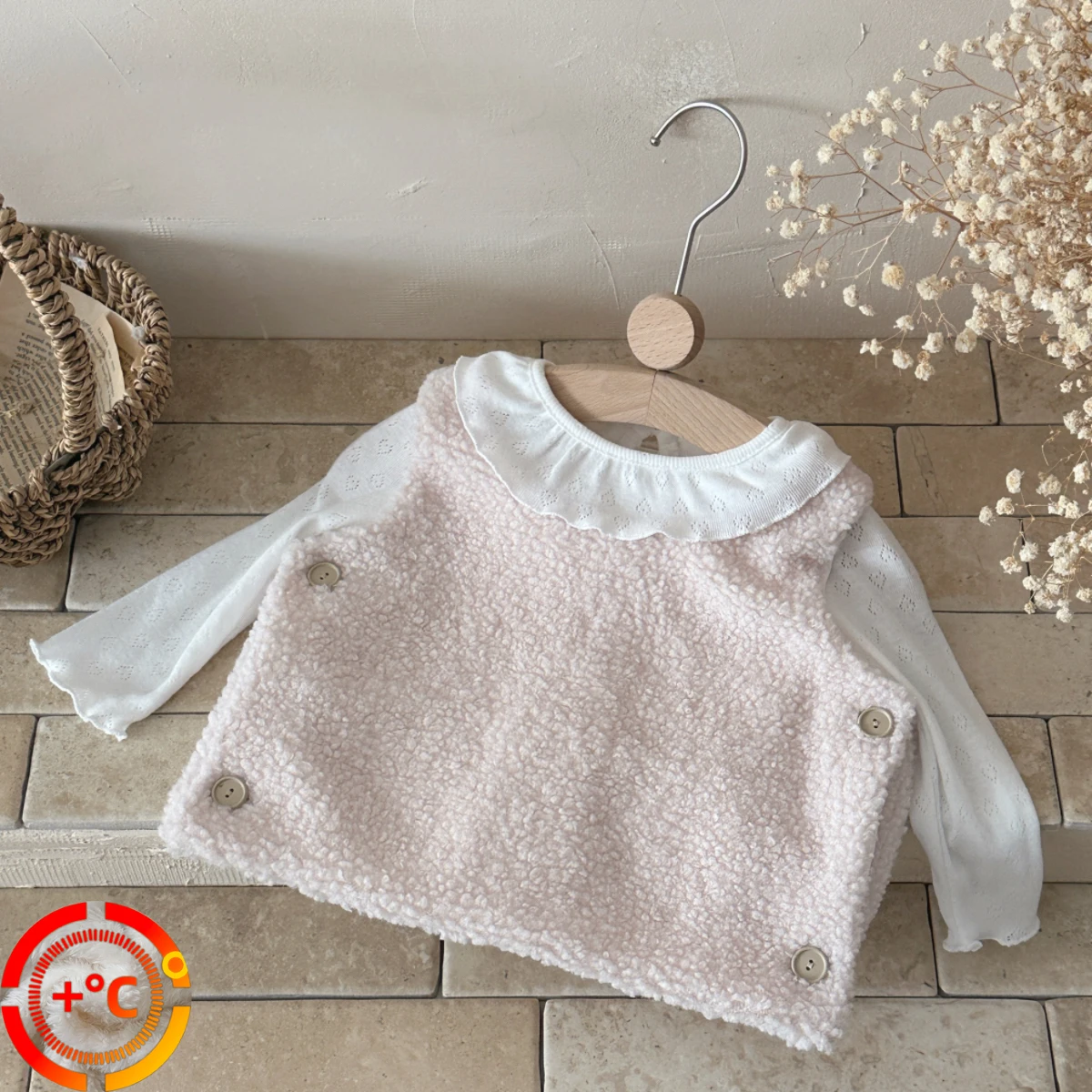 

New Children Warm Lamb Wool Vest Fashion Solid Boys Girls Baby Toddler Winter Waistcoats Casual Versatile Kids Clothing Tops