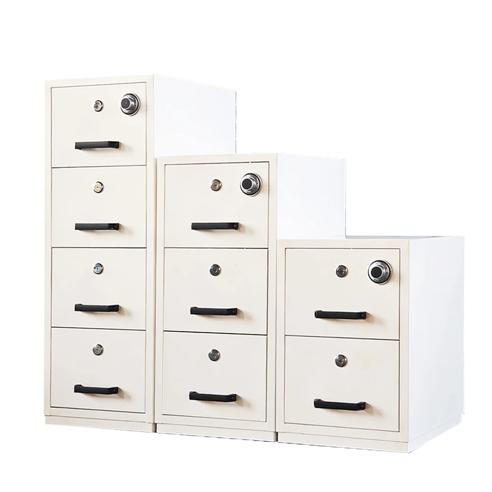 2 Drawer Vertical Office File Cabinet Fireproof And Fire Resistant Metal Filing Cabinets