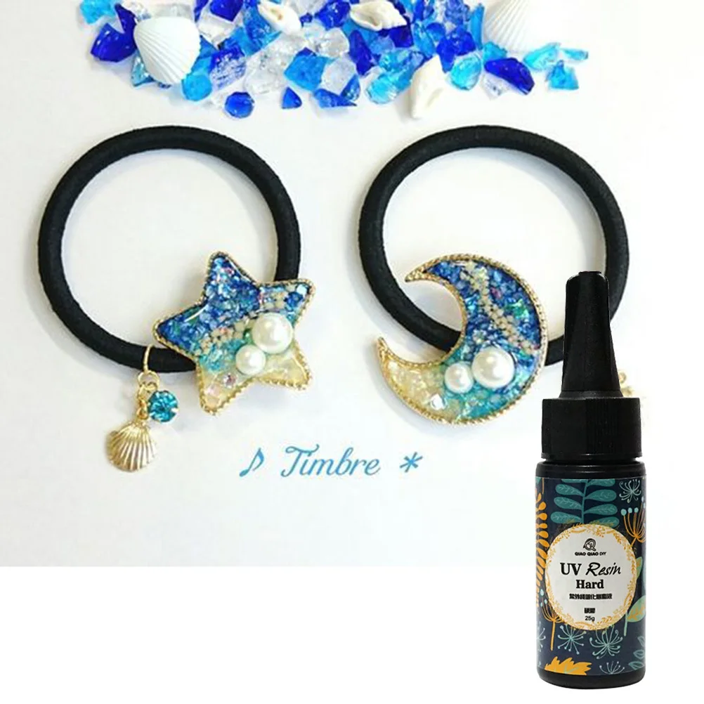 

25G Transparent Hard Glue Uv Crafts Diy Jewelry Making Cured In Minutes No Mixing Required For Art Craft Projects Hard Glue Uv