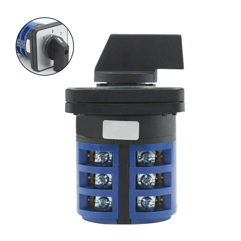 

3-позиционный переключатель для промышленного применения, 3-фазный полюс, 6 винтовых клемм, напряжение переменного тока 380 В