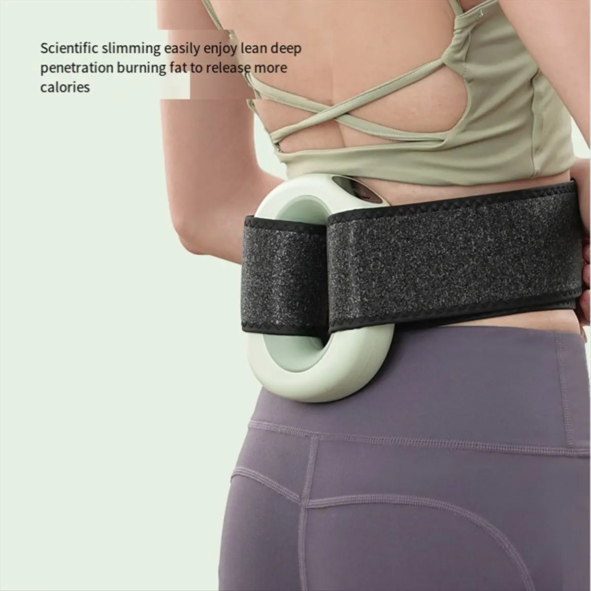 

Портативный кольцевой массажер Clinch, комплект вибрационного режима, электрический спортивный массажер, массаж мышц, розовый