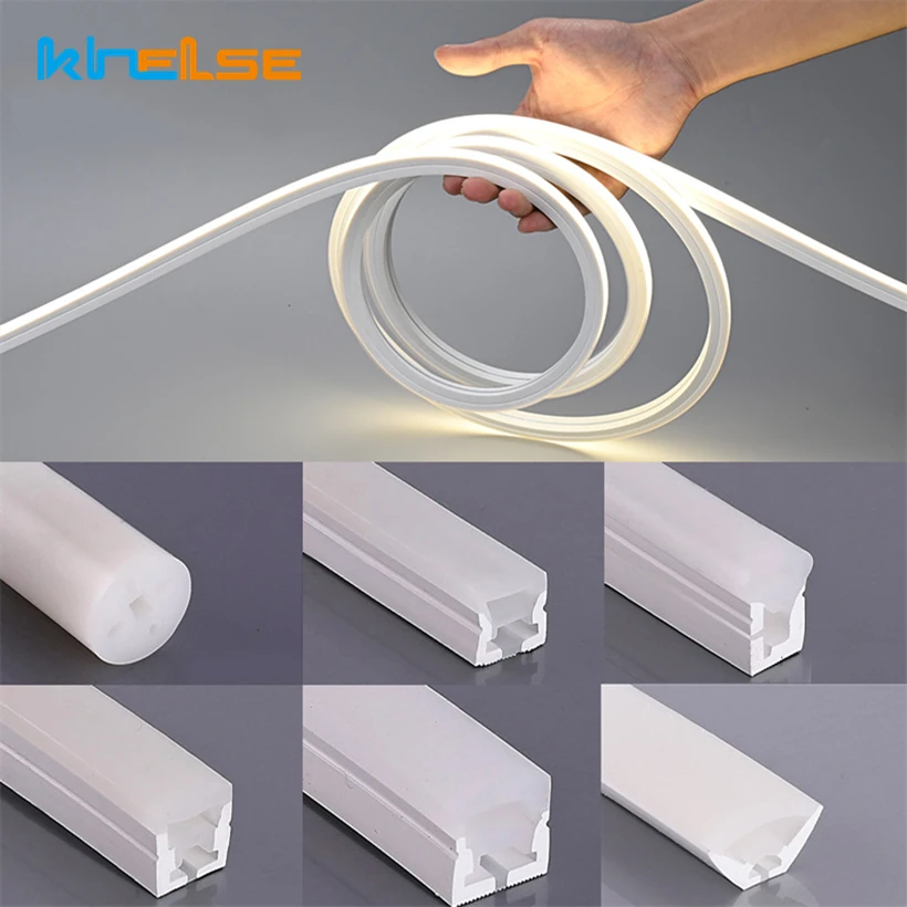 

1-5M LED Neon Rope Tube Flexible Silica Gel Ribbon IP67 Waterproof Linear Decor Silicon Strip Light For WS2811 WS2812B 2835 5050