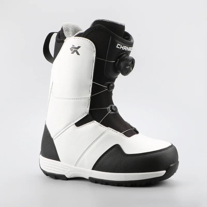 Chaussures de snowboard chaudes pour adultes, chaussures de ski à usure rapide, équipement de ski anti-ski, modèles de structure en fil BOA, hommes