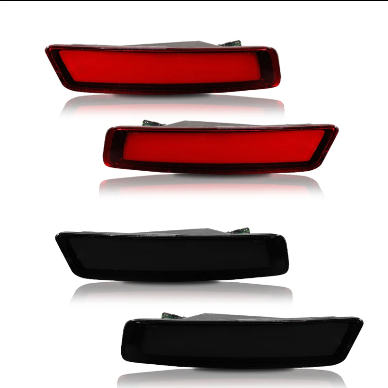 CAN-bus Smoked / Red Lens Red LED Car Rear Bumper Side Marker Lights For 2006-2010 VW Volkswagen Beetle Back Fender Flare Lights