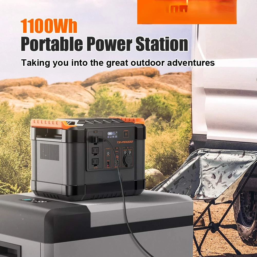 300000mAh Portable Solar Power Station Peak 2000W Solar Generator Battery Charger Outdoor Energy Power Supply 1100wh For Camping