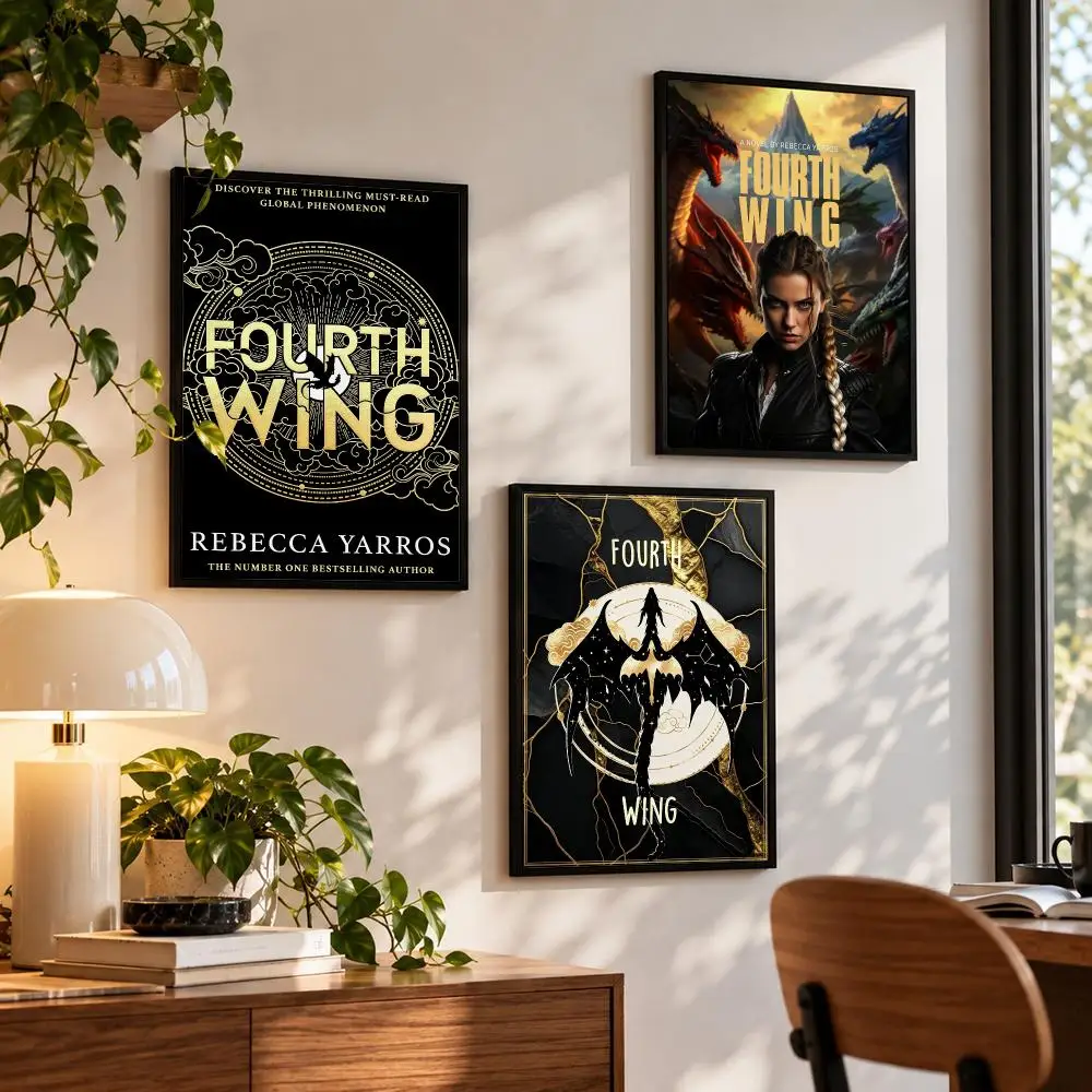 comic Fourth Wing Poster Poster HD Self Adhesive Waterproof Wall Art Print Bedroom Living Room Decor Gift