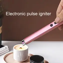 Pulse Igniter Long Handle Electric Igniter 7 Colors Energy saving Practical Scented Candle Electric Igniter