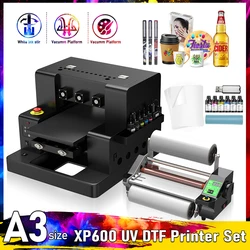 A3 UV DTF Printer For Epson XP600 Impresora UV DTF Cup Wrap Transfer Printer Sticker Printer For Phone case Acrylic Bottle