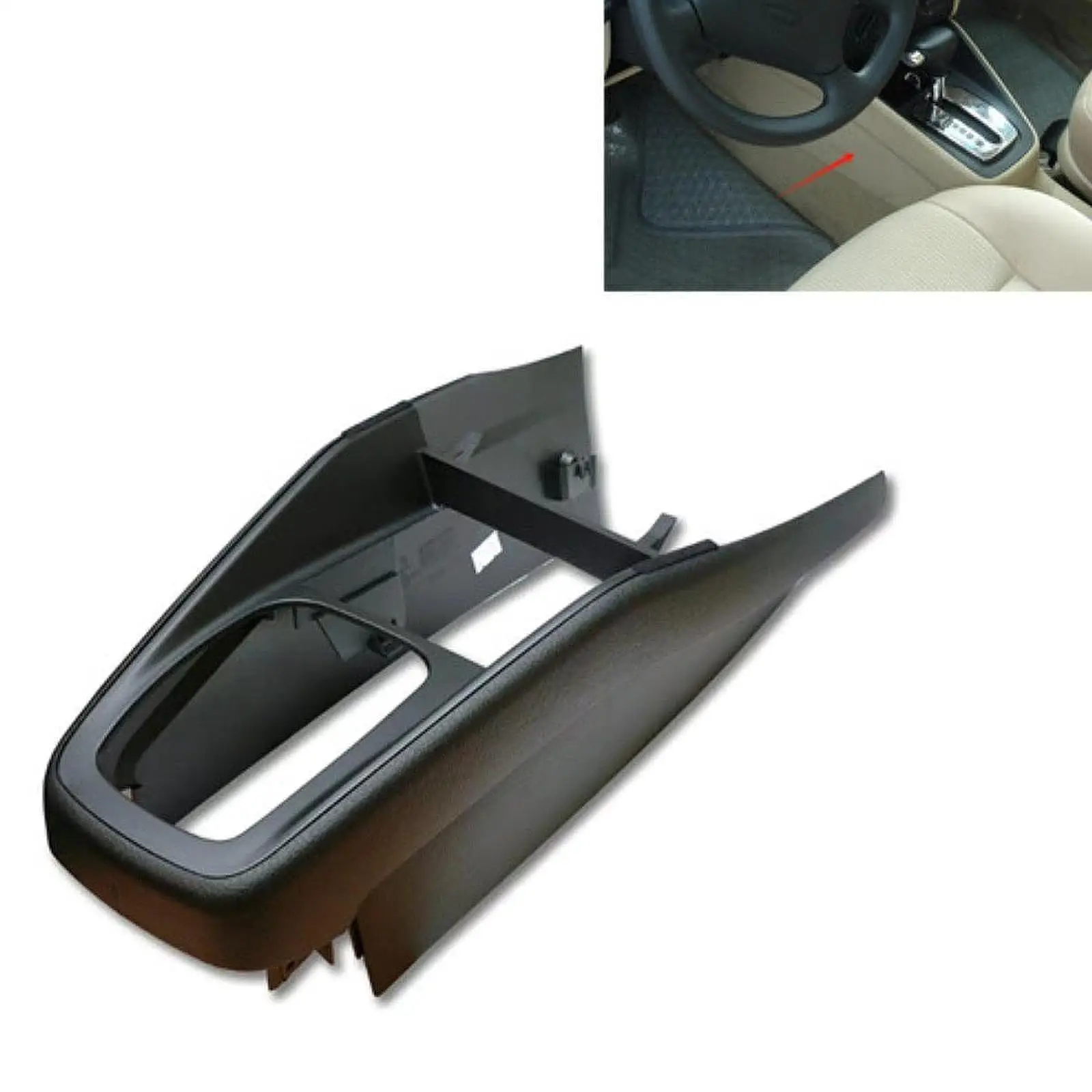 Plastic Center Console Tunnel Trim Replace for VW Golf Jetta Bora MK4 1998-2004, Console Trim Armrest Box DIY Accessory Upgrade view 2