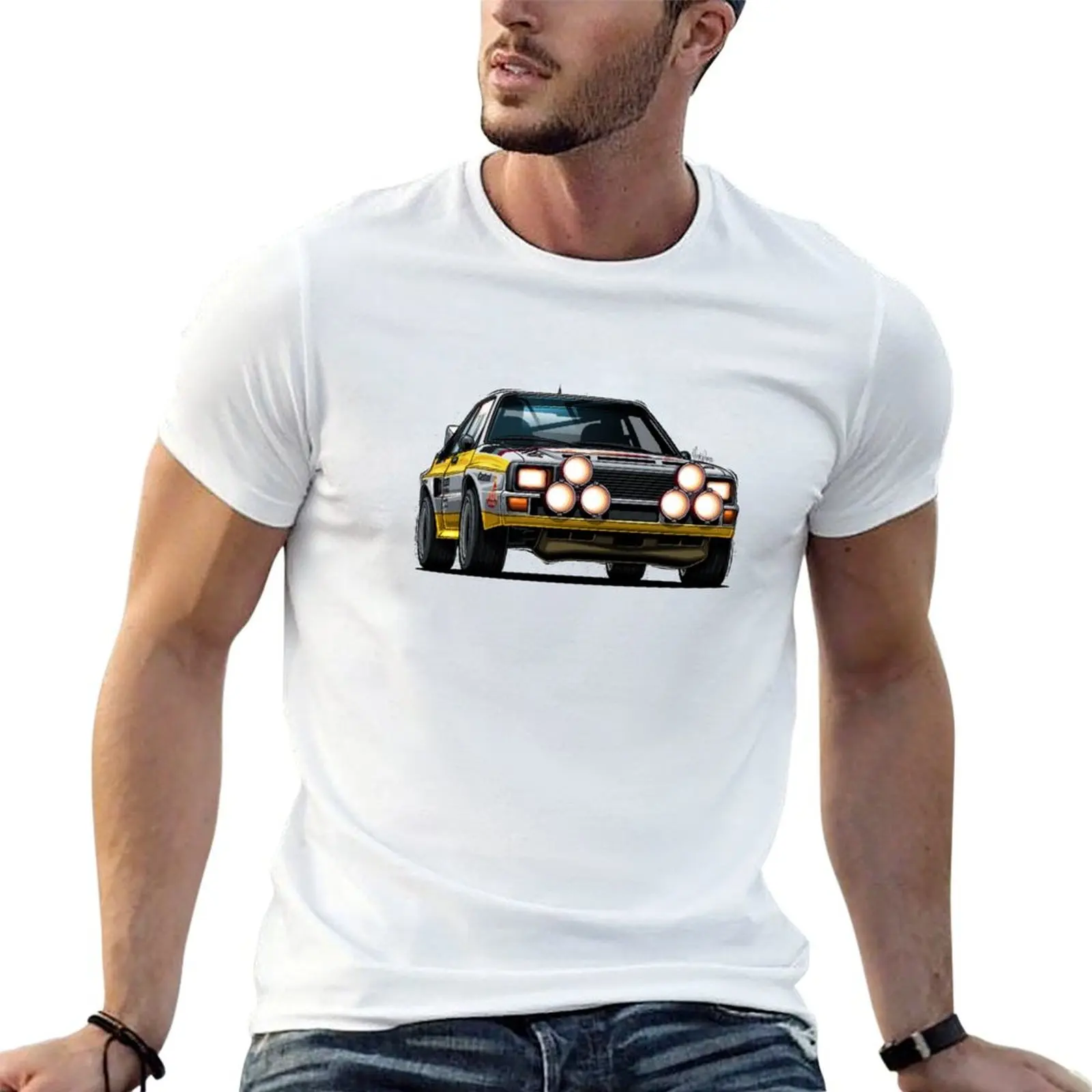

Art cotton man S1 plain B t Group for T-Shirt Rally E1 Sport Quattro man funny t shirts shirt