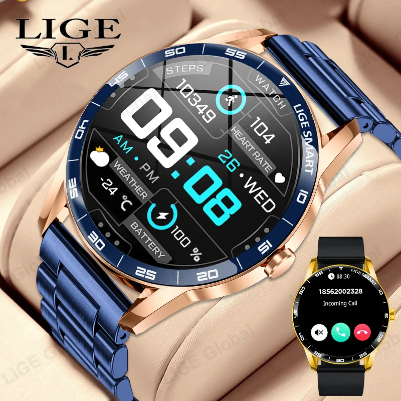 

LIGE 2025 New Voice Calling Smart Watch Men Women Sports Health Monitoring 1.38" HD Bluetooth Smartwatch Gift For Android IOS