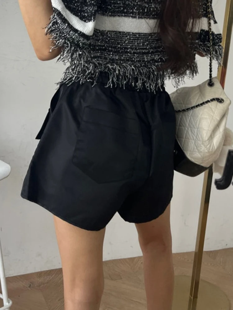 กางเกงลำลองผู้หญิงทรงหลวม ฤดูร้อน 2024 รุ่นใหม่ เอวยางยืด ขากว้าง ทรงหลวม สไตล์เกาหลี ใส่ได้หลายโอกาส เหมาะกับการเดินทาง