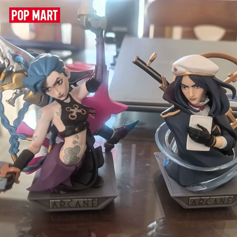 POP MART League of Legends: Arcane Series Trendy Mystery Box Blind Box Guess Bag Toy Doll Cute Desktop Ornaments Collection Gift