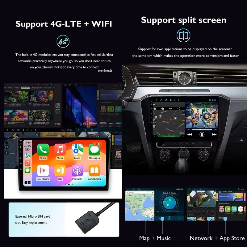 أندرويد 15 لتويوتا GR 86 ZN8 2021 - 2024 GT 86 ZN6 2012 - 2024 CarPlay Auto Video GPS الوسائط المتعددة CarRadio Navi Head Unit QLED