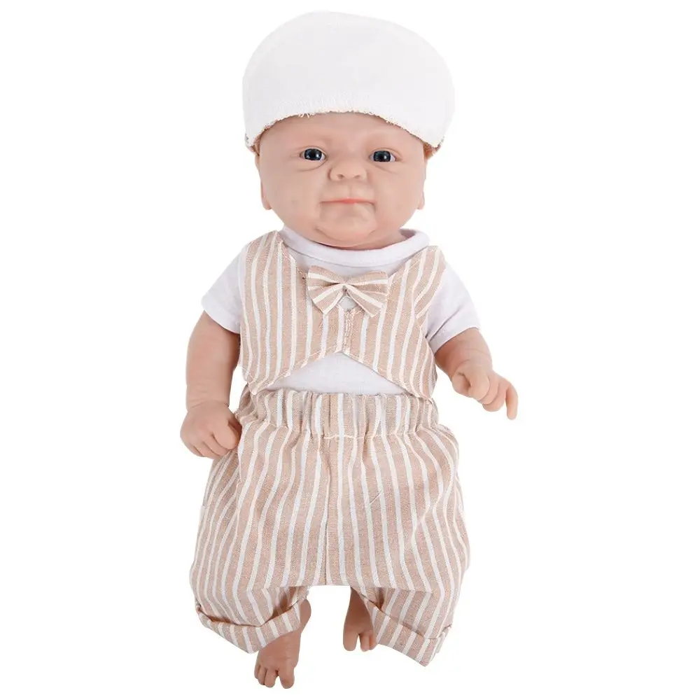 IVITA WB1512CT 36cm Full Body Silicone Reborn Boy Baby Doll with Magnet Pacifier Soft Baby Dolls for Children Christmas Toys