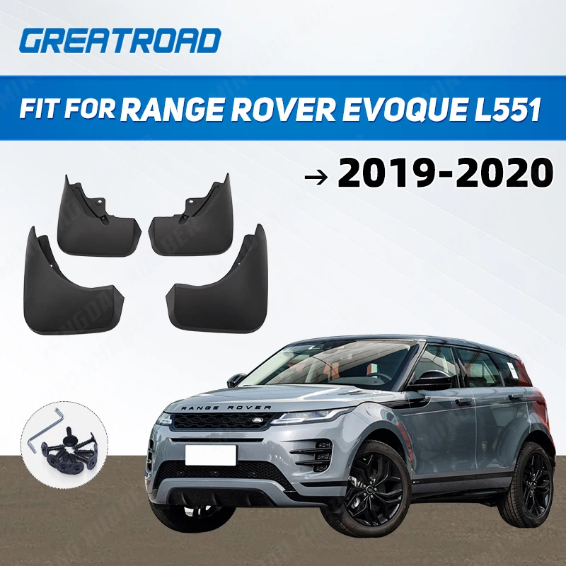 4Pc/Set Car Mud Flaps Front Rear Mudguards For Range Rover Evoque L551 2019 2020 Splash Guards Fender Mudflaps