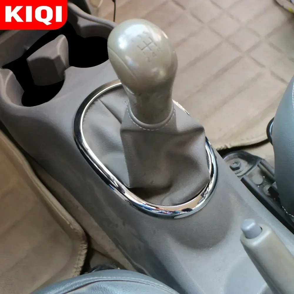 Samochód gałka zmiany biegów Panel okrągłe wykończenie dla Nissan Sunny N17 Versa Note 2014-2017 gałka zmiany biegów Panel obudowa naklejki