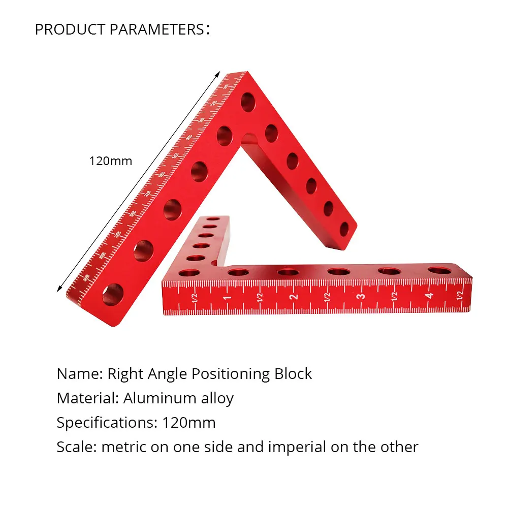 90 Degree Clamps Kit 120mm Corner Clamps for Woodworking Right Angle Positioning Squares Tool for Picture Frame Cabinets Drawers