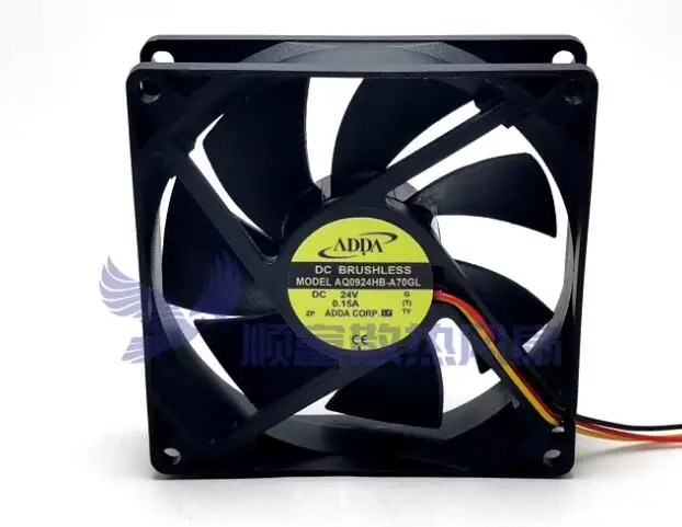 Adda AQ0924HB-A70GL Dc 24V 0.15a 90X90X25Mm 3-draads Server Koelventilator