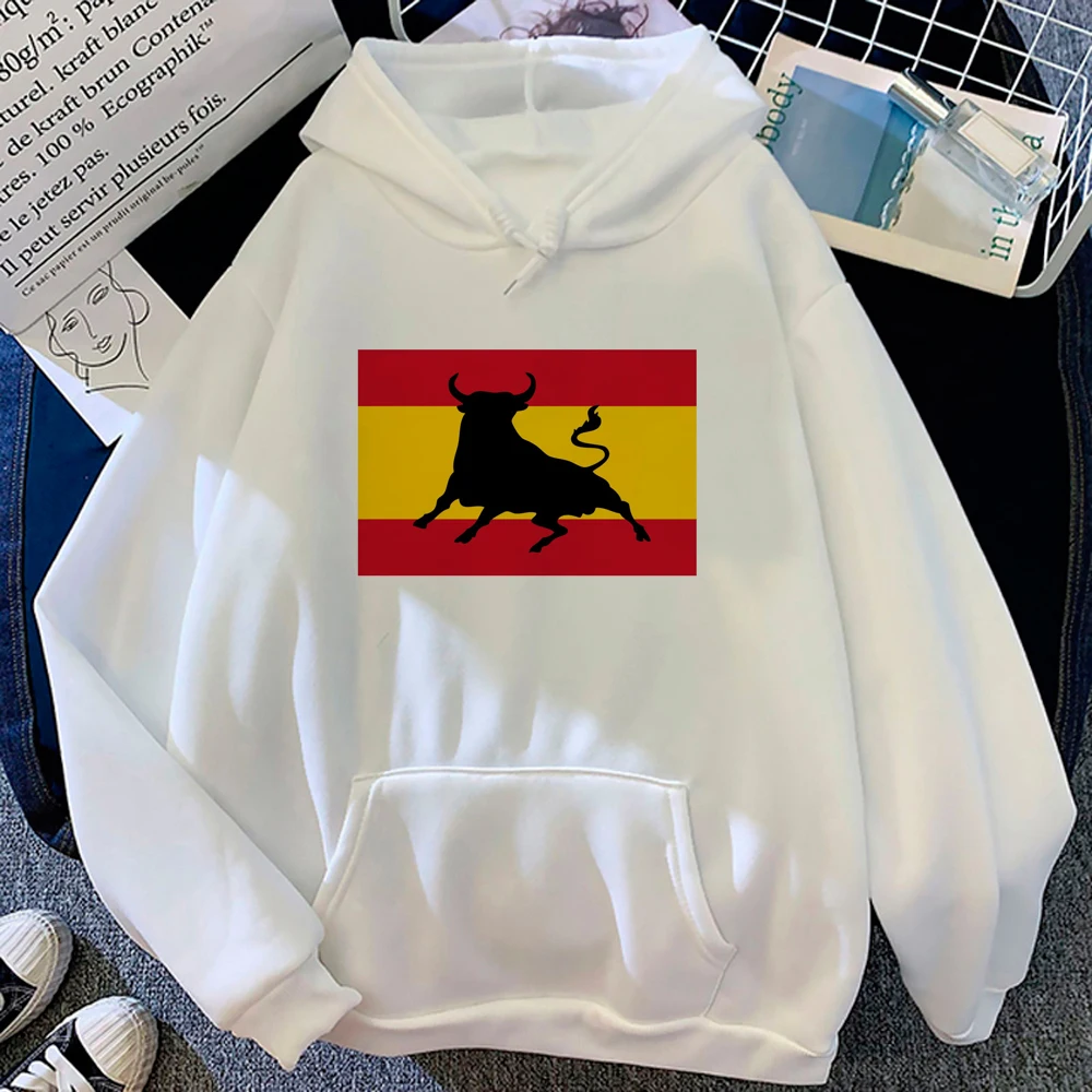 

Spanish Bull hoodies women graphic Kawaii vintage aesthetic clothes tracksuit female streetwear clothes