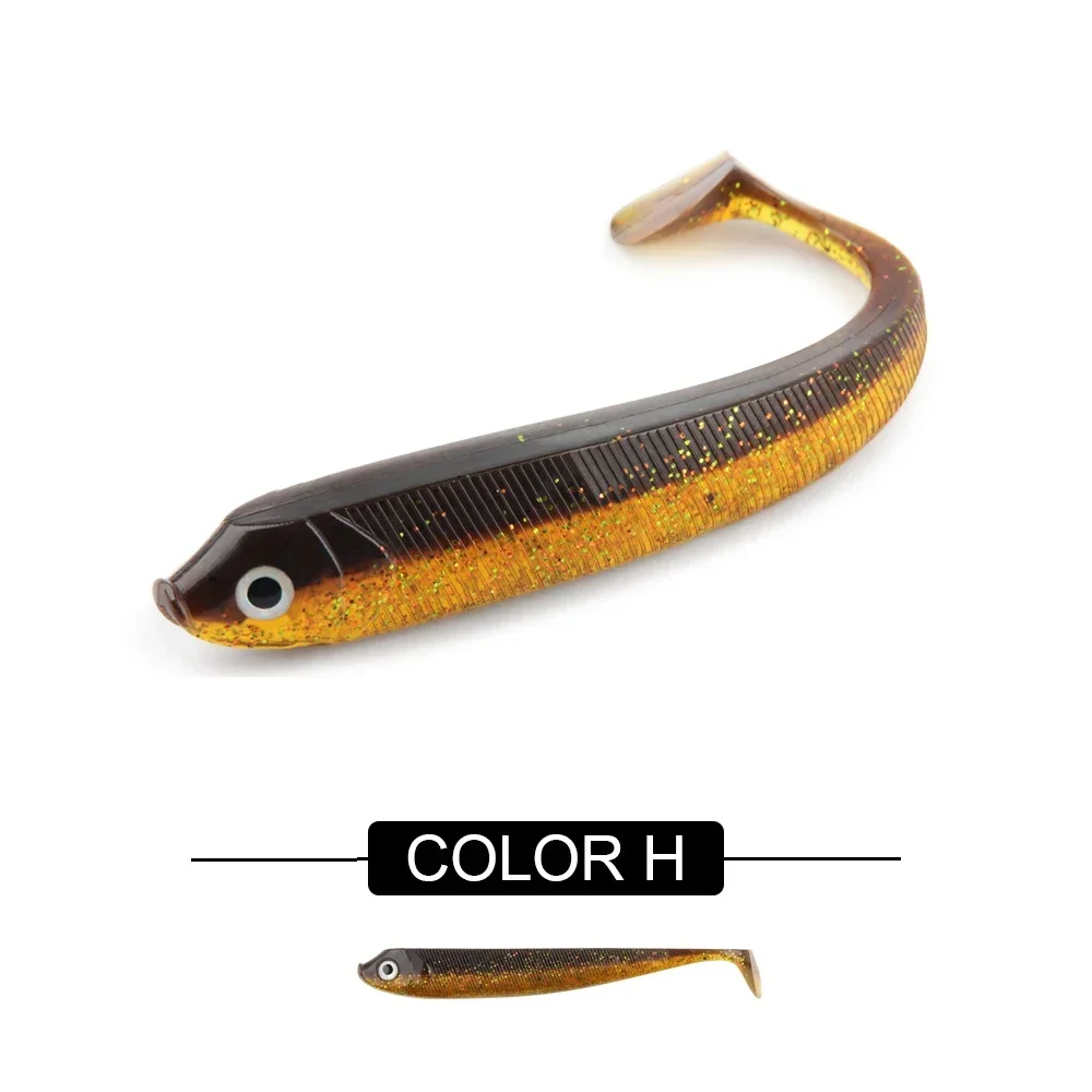 Spinpoler Weicher Angelköder 7,5 cm 9,5 cm 12,5 cm Shad Swimbait T-Schwanz Gummi Fake Fish Wobbler Bass Hecht Köder Aritificial Silikon
