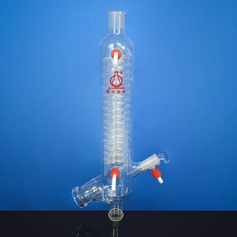 LH LABWARE Condenser of rotary evaporator, For IKA, Ball shaped frosted interface, Borosilicate glass, LH-177-ER6