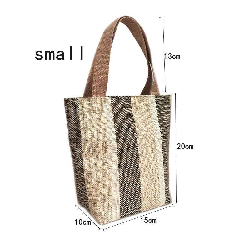 Borsa da donna nuova borsa tote originale in cotone e lino fatta a mano per andare a scuola borsa a mano borsa per articoli vari versione coreana