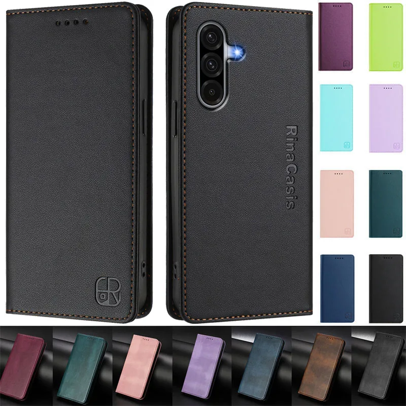 A18 Case for Samsung Galaxy A18 A 18 Magnetic Leather Wallet Case for Samsung Galaxy A18 Cases Flip Silicone Back Cover Fundas