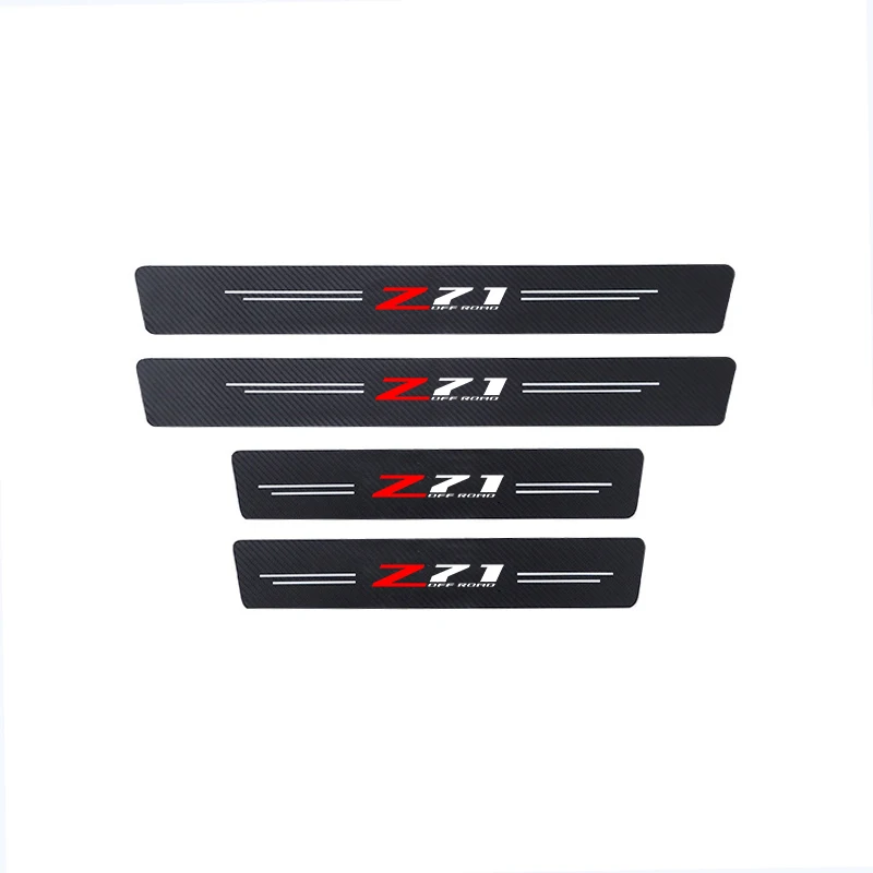 for Chevrolet z71 suburban colorado silverado s10 z71 4x4 off road 4pcs Car threshold trunk car accessories