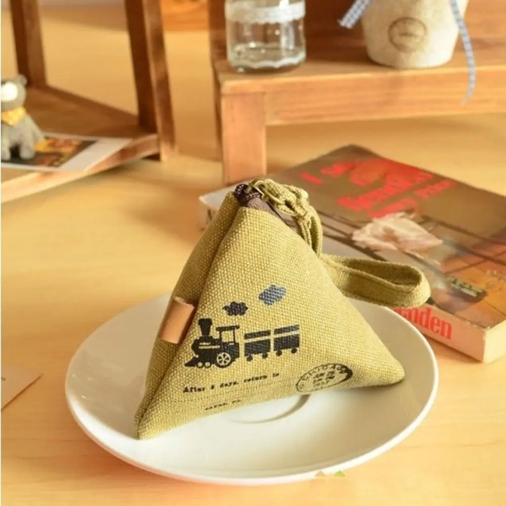 

Sailboat Train Canvas Lipstick Bag Creative Gift Mini Key Bag Coin Purse Coin Pouch Korea Style Wallet