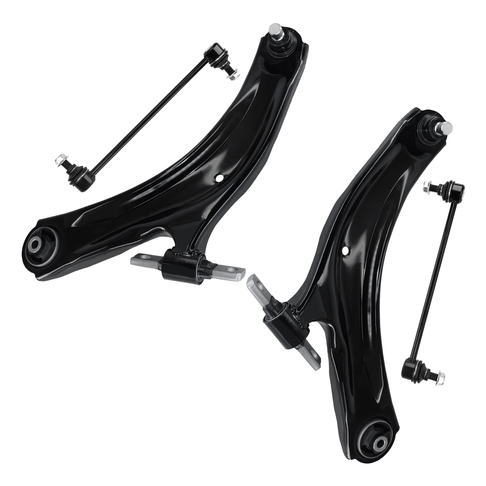 AzbuStag 4Pcs Front Lower Left Right Control Arms Sway Bar Links Kit for NISSAN SENTRA 2007 2008 2009 2010-2012 view 3