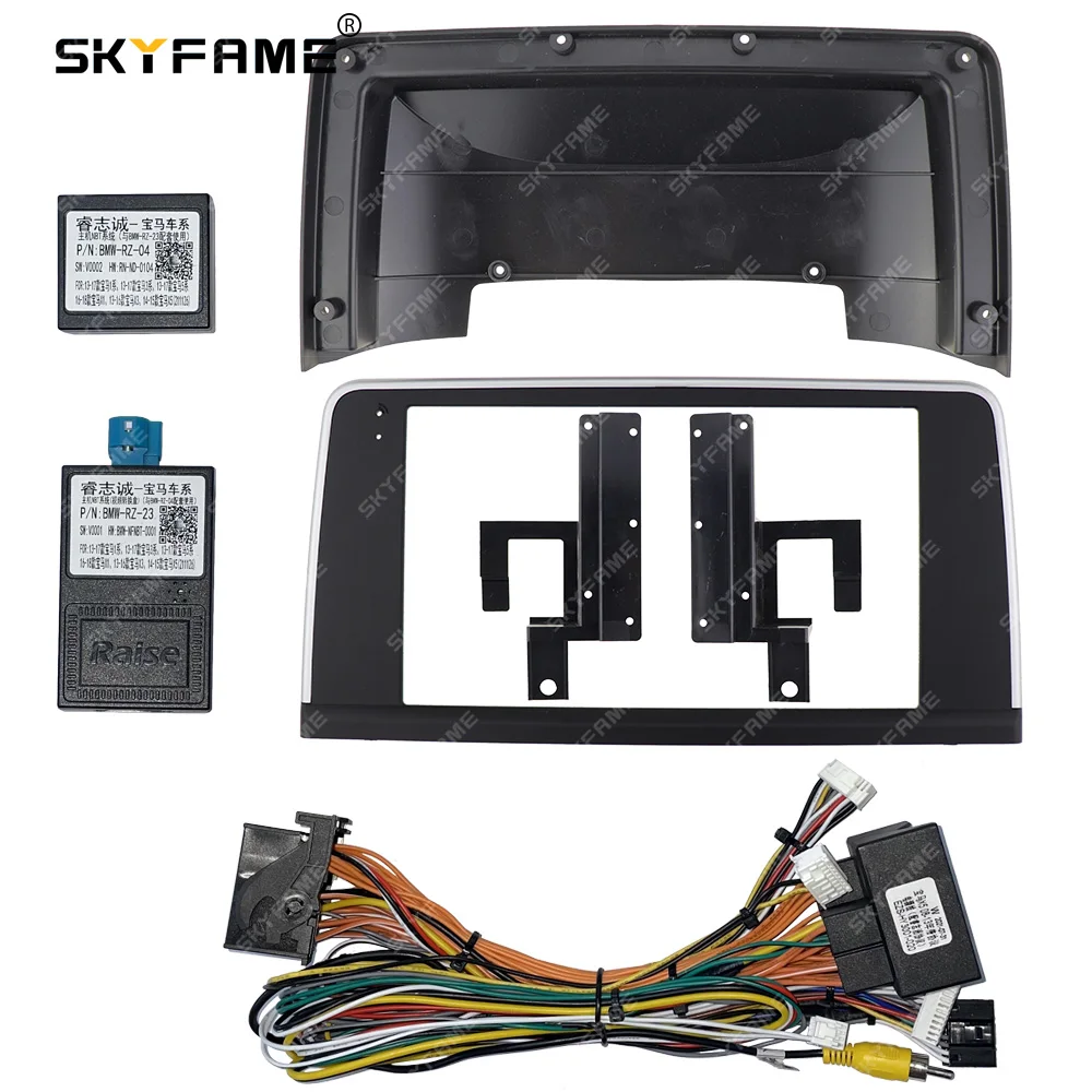 SKYFAME Car Frame Fascia Adapter Canbus Box Android Radio Dash Fitting Panel Kit For BMW 3 Series F30 F31 F34 F35 MPT