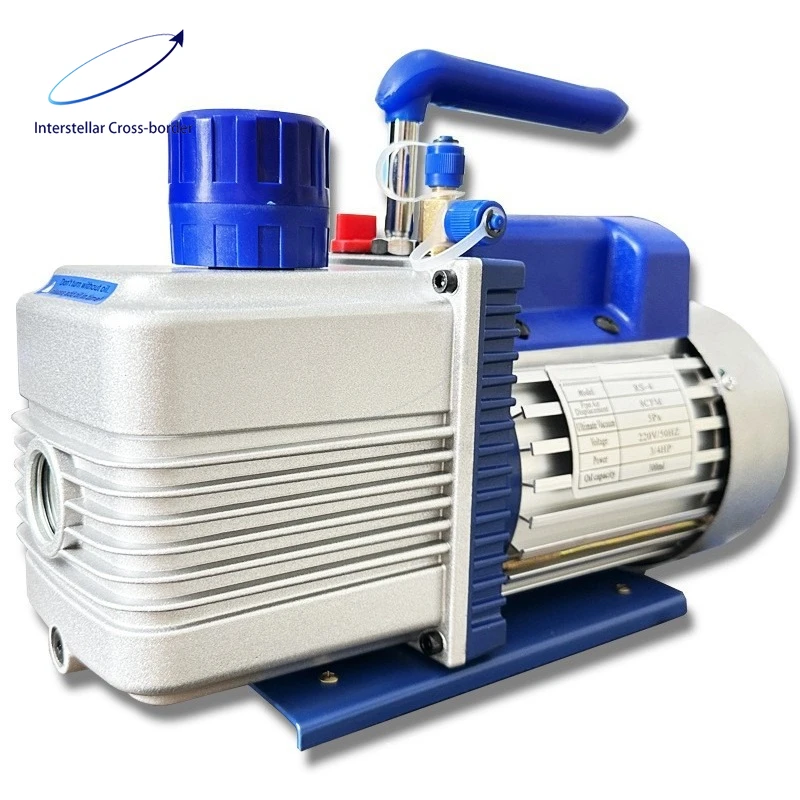 

Single-Stage Rotary Vane Vacuum Pump for AC, Car AC & Refrigerator - Ideal for Vacuuming & Refilling Refrigerant/Fluoride