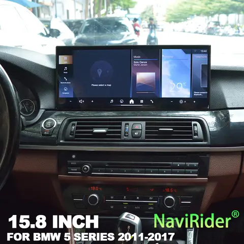 15.8인치 안드로이드 15 카 라디오 카플레이 BMW 5시리즈 F10 F11 F18 2011-2017용 자동차 스테레오 네비게이션 멀티미디어 비디오 플레이어 오디오
