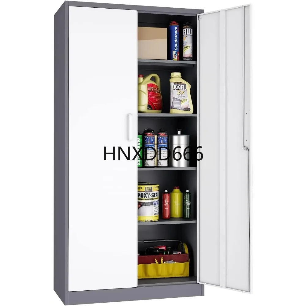 

Metal Garage Storage Cabinet, 71-inch Tall Cabinet with Adjustable Shelves & Locking Doors, Tool Cabinets for Garage,Office,Home
