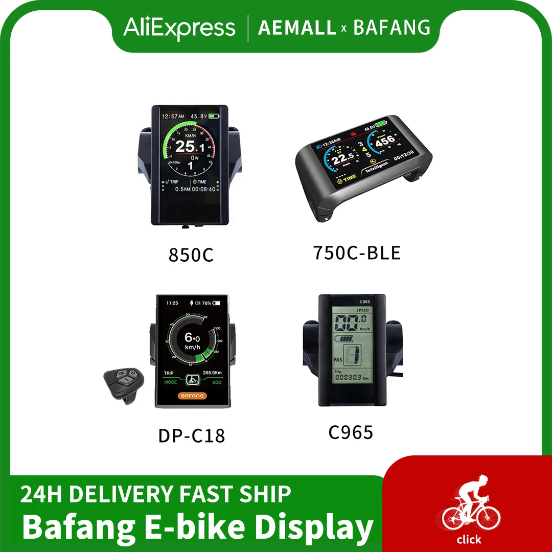 Electric Bike Display Computer for BAFANG BBS Motor Kit, Bluetooth Screen Display, 5PIN Female UART, DP-C18, C965, P850C, 750C